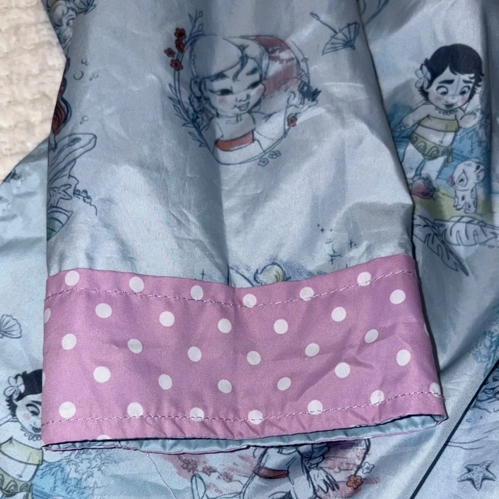 Gently Loved Disney Reversible Raincoat Animators Collection Hooded Jacket